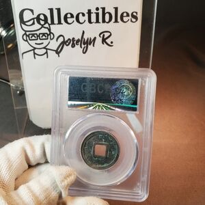 Tang Dynasty Kaiyuan Tongbao Coin, 621 AD, GBCA Graded 85,